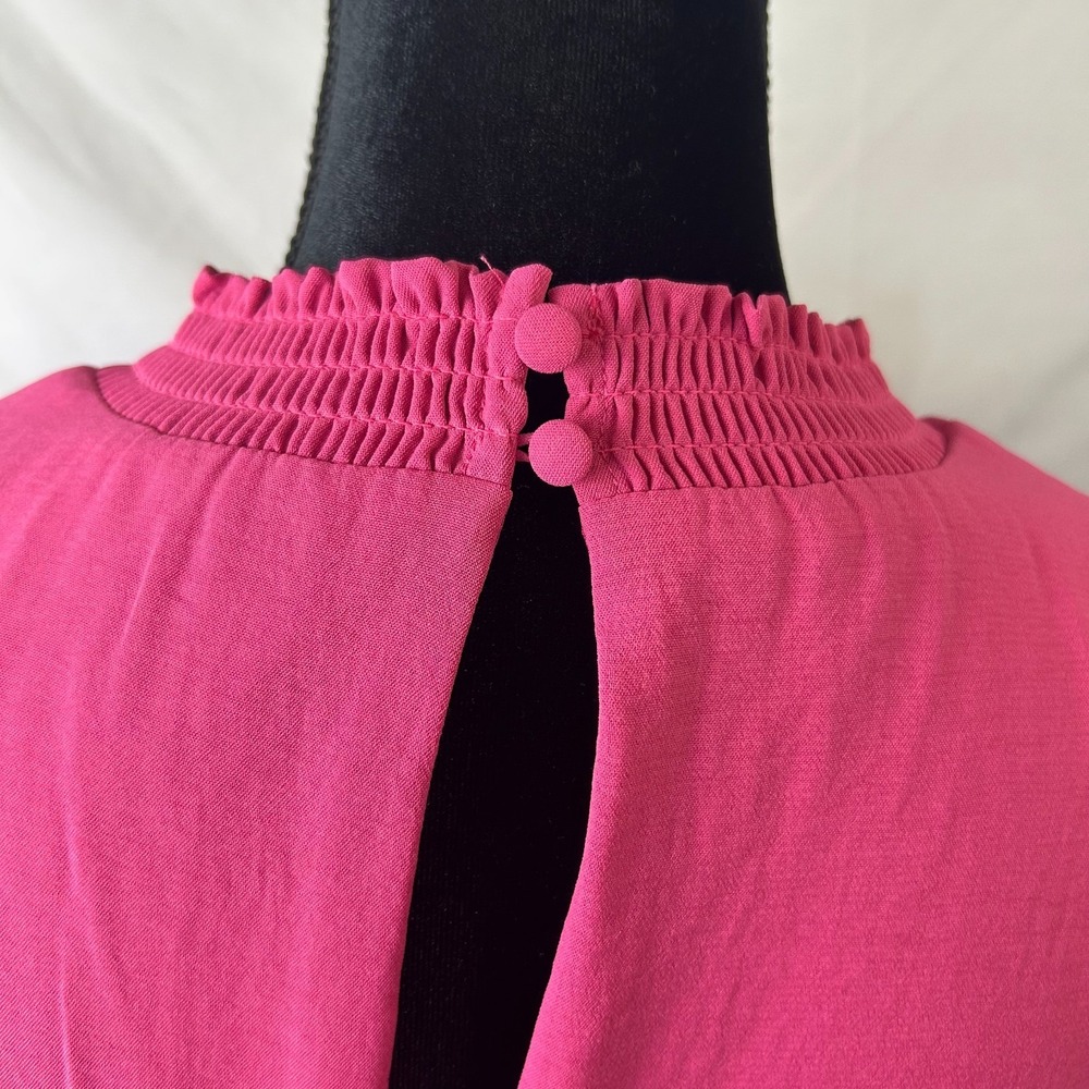Laundry‎ by Shelli Segal A Line Dress Womens 16 Fuchsia Purple Tiered Sleeveless - Picture 3 of 12